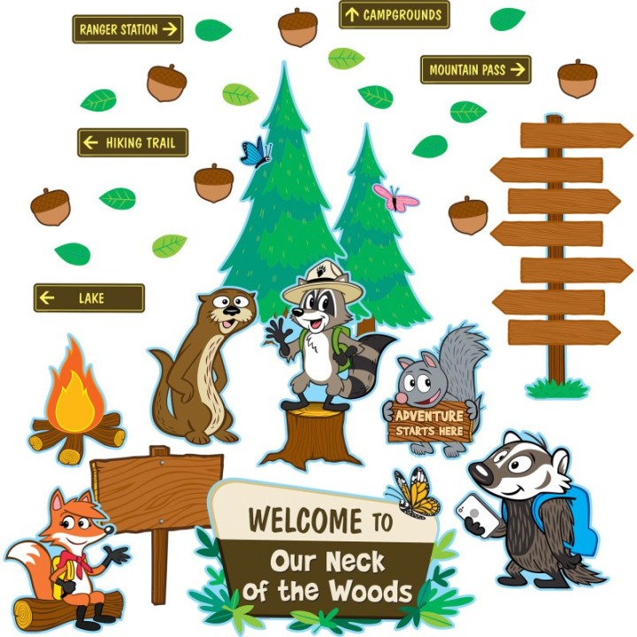 Teacher Created Resources® Ranger Rick® Welcome to Our Neck of the Woods Bulletin Board