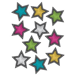 Teacher Created Resources® Chalkboard Brights Stars Accents, Pack of 30