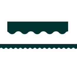 Teacher Created Resources® Hunter Green Scalloped Border Trim, 35 Feet Per Pack, 6 Packs