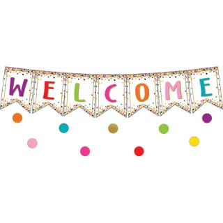 Teacher Created Resources® Confetti Pennants Welcome Bulletin Board Display