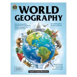 Teacher Created Resources® World Geography Workbook, Fourth Edition, Grade 5-8