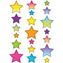 Teacher Created Resources® Brights 4Ever Star Accents, Assorted Sizes, Pack of 60