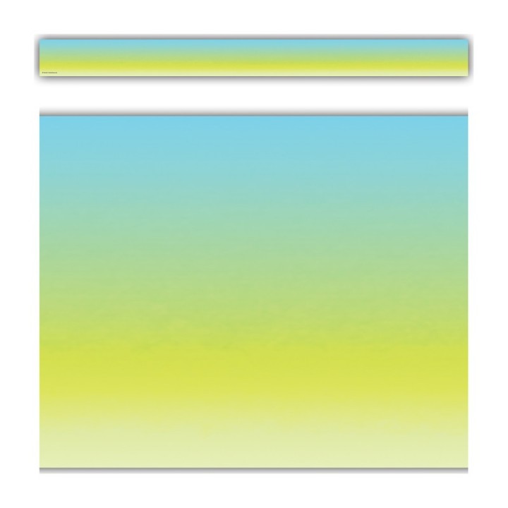 Teacher Created Resources® Aqua and Lime Color Wash Straight Border Trim, 35 Feet