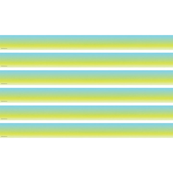 Teacher Created Resources® Aqua and Lime Color Wash Straight Border Trim, 35 Feet Per Pack, 6 Packs