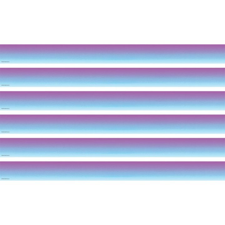 Teacher Created Resources® Purple and Blue Color Wash Straight Border Trim, 35 Feet Per Pack, 6 Packs