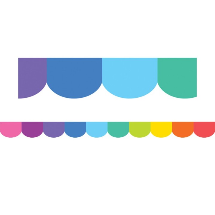 Teacher Created Resources® Colorful Scalloped Die-Cut Border Trim