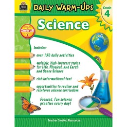 Teacher Created Resources® Daily Warm-Ups Science Book, Grade 4