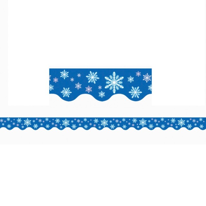 Teacher Created Resources® Snowflakes Scalloped Border Trim, 35 Feet