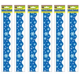 Teacher Created Resources® Snowflakes Border Trim, 35 Feet Per Pack, 6 Packs