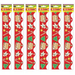 Teacher Created Resources® Christmas Border Trim, 35 Feet Per Pack, 6 Packs