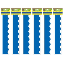 Teacher Created Resources® Blue Scalloped Border Trim, 35 Feet Per Pack, 6 Packs