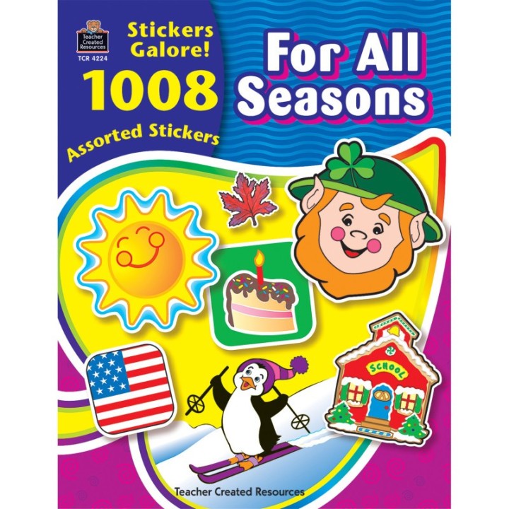Teacher Created Resources® For All Seasons Sticker Book, Pack of 1008