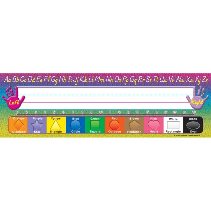 Teacher Created Resources® Modern Printing Flat Name Plates, Pack of 36