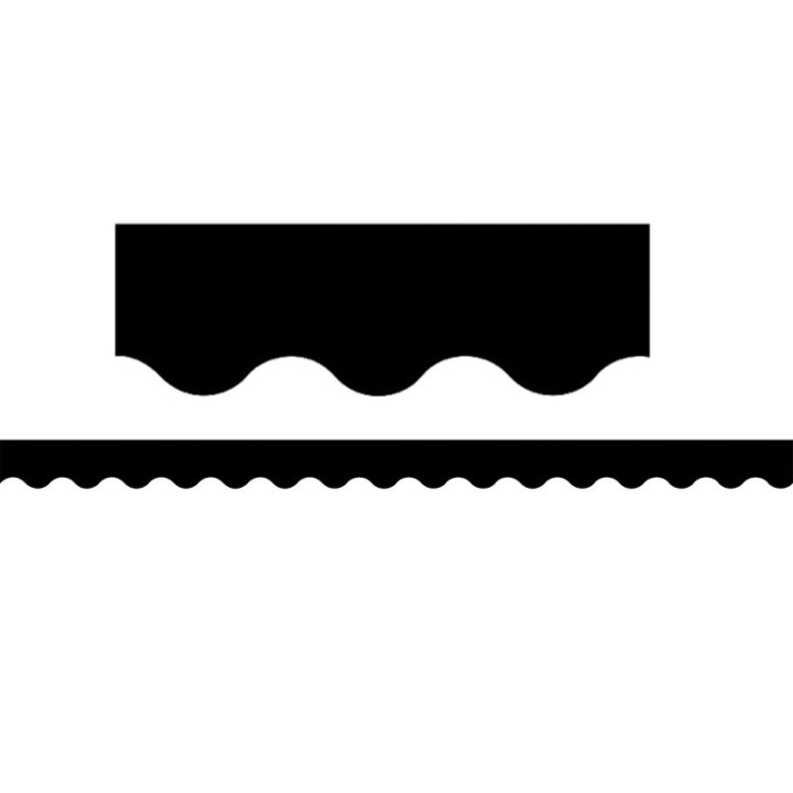 Teacher Created Resources® Black Scalloped Border Trim, 35 Feet