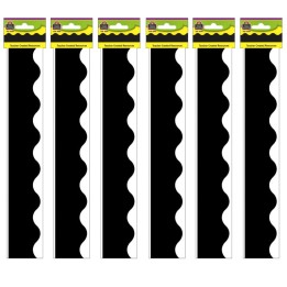Teacher Created Resources® Black Border Trim, 35 Feet Per Pack, 6 Packs
