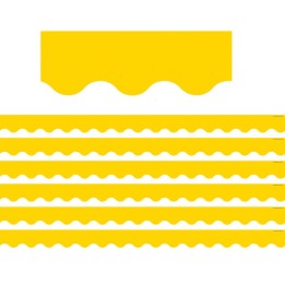 Teacher Created Resources® Yellow Gold Scalloped Border Trim, 35 Feet Per Pack, 6 Packs