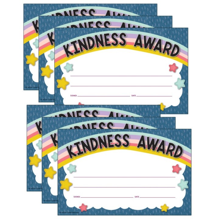Teacher Created Resources® Oh Happy Day Kindness Awards, 30 Per Pack, 6 Packs