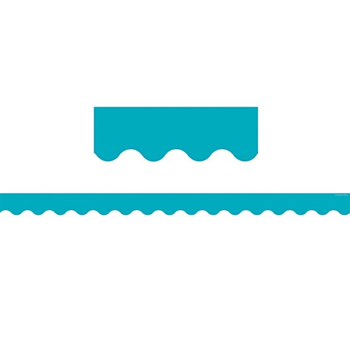 Teacher Created Resources® Teal Scalloped Border Trim, 35 Feet