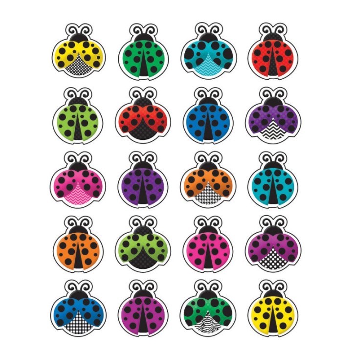 Teacher Created Resources® Colorful Ladybugs Stickers, Pack of 120