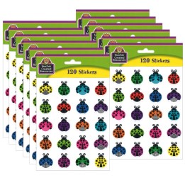 Teacher Created Resources® Colorful Ladybugs Stickers, 120 Per Pack, 12 Packs