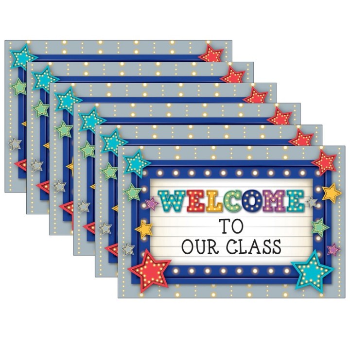 Teacher Created Resources® Marquee Welcome Postcards, 30 Per Pack, 6 Packs