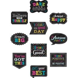 Teacher Created Resources® Chalkboard Brights Positive Sayings Accents