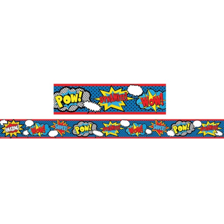 Teacher Created Resources® Superhero Straight Border Trim, 35 Feet