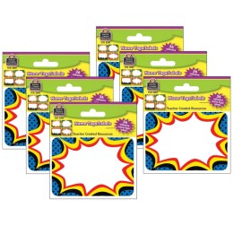 Teacher Created Resources® Superhero Name Tags/Labels, 36 Per Pack, 6 Packs