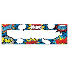 Teacher Created Resources® Superhero Flat Name Plates, Pack of 36
