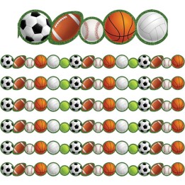 Teacher Created Resources® Sports Die-Cut Border Trim, 35 Feet Per Pack, 6 Packs