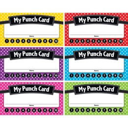 Teacher Created Resources® Polka Dots Punch Cards, Pack of 60
