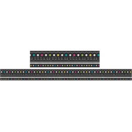 Teacher Created Resources® Chalkboard Brights Straight Border Trim, 35 Feet