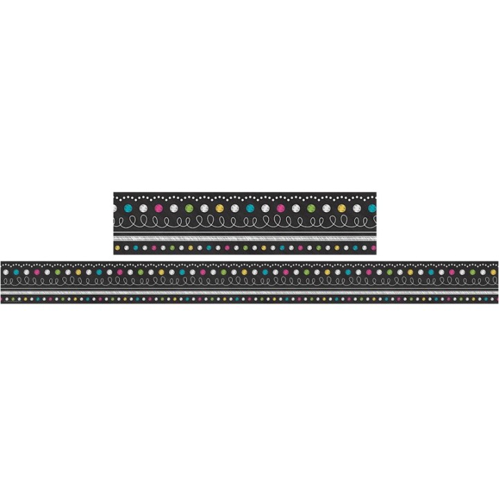 Teacher Created Resources® Chalkboard Brights Straight Border Trim, 35 Feet