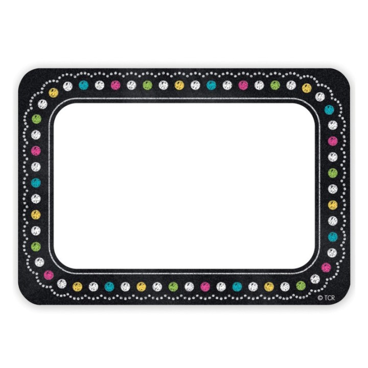 Teacher Created Resources® Chalkboard Brights Name Tags