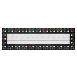 Teacher Created Resources® Chalkboard Brights Flat Name Plates