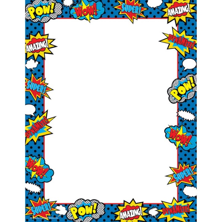 Teacher Created Resources® Superhero Computer Paper