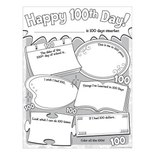 Teacher Created Resources® Happy 100th Day Poster Pack, Pack of 32