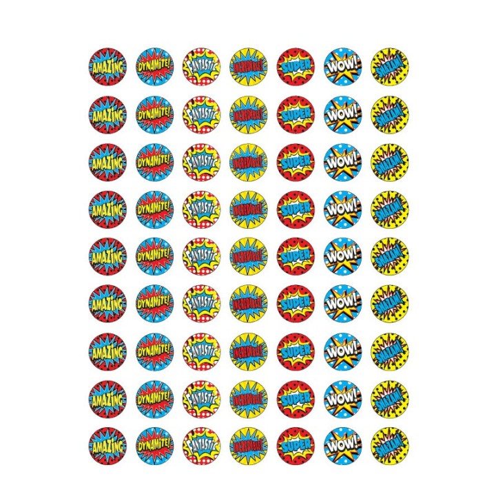 Teacher Created Resources® Superhero Mini Stickers