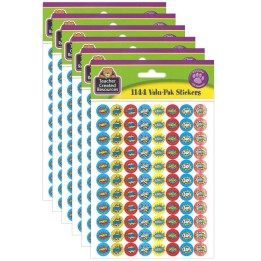 Teacher Created Resources® Superhero Mini Stickers Valu-Pak, 1144 Per Pack, 6 Packs