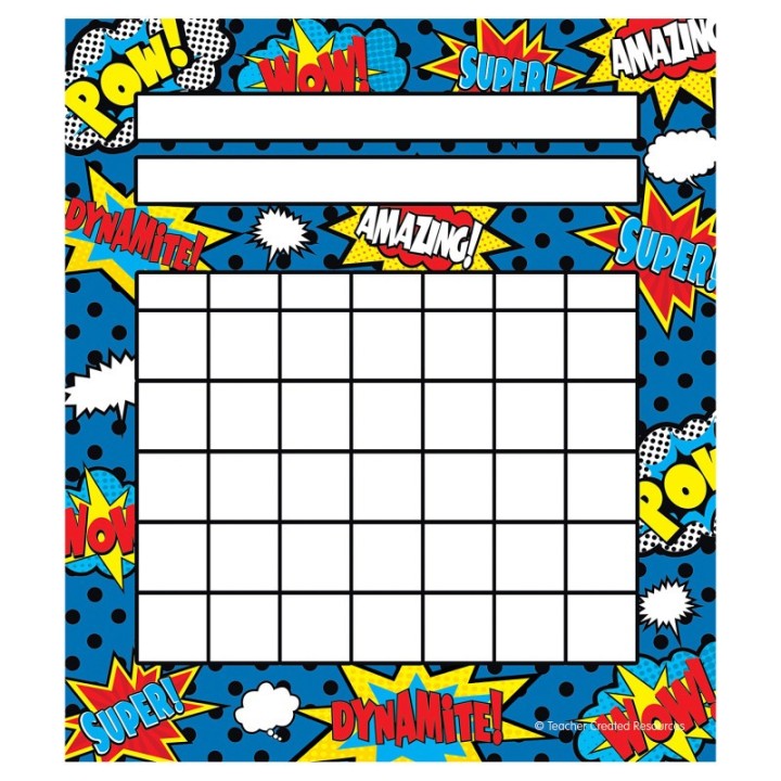 Teacher Created Resources® Superhero Incentive Charts