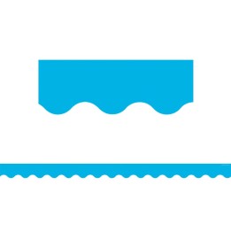 Teacher Created Resources® Aqua Solid Scalloped Border Trim, 35 Feet