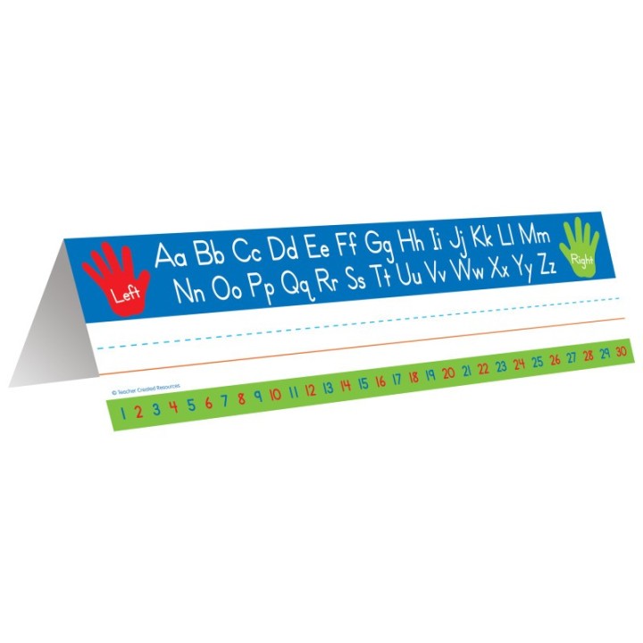 Teacher Created Resources® Left Right Alphabet Tented Name Plate, Pack of 36