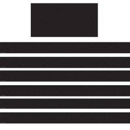 Teacher Created Resources® Black Straight Border Trim, 35 Feet Per Pack, 6 Packs