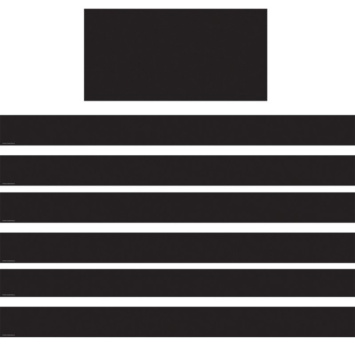 Teacher Created Resources® Black Straight Border Trim, 35 Feet Per Pack, 6 Packs