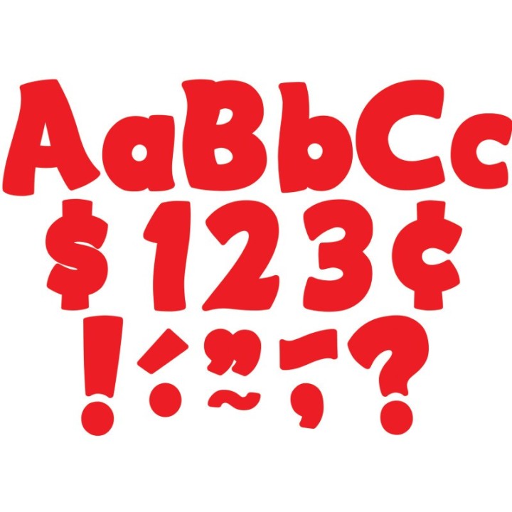 Teacher Created Resources® Red Funtastic 4" Letters Combo Pack