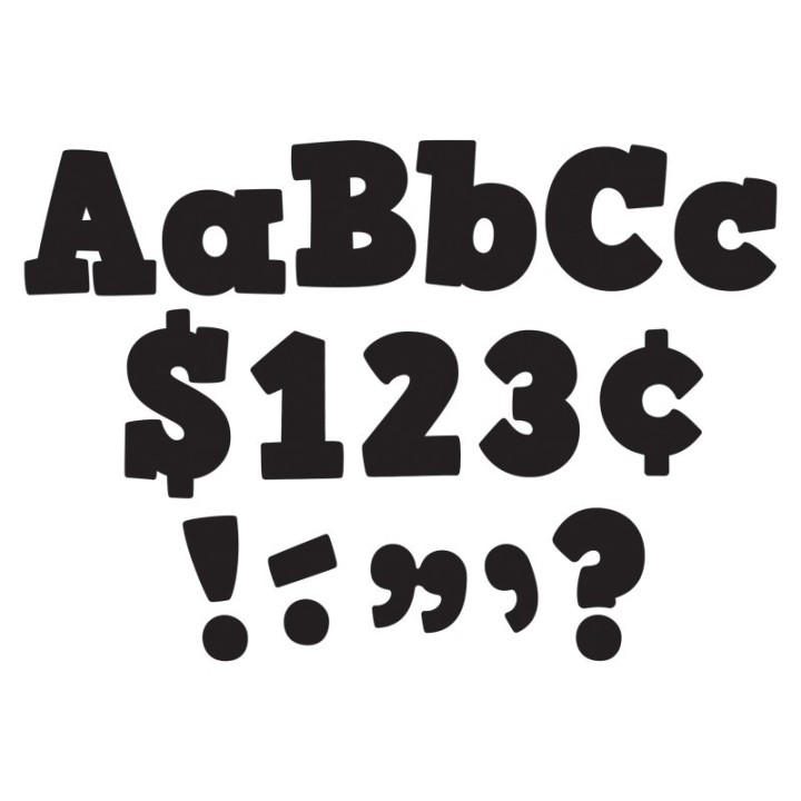 Teacher Created Resources® Black Bold Block 4" Letters Combo Pack