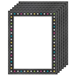 Teacher Created Resources® Chalkboard Brights Computer Paper, 50 Per Pack, 6 Packs