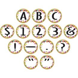 Teacher Created Resources® Confetti Circle Letters, 216 Pieces