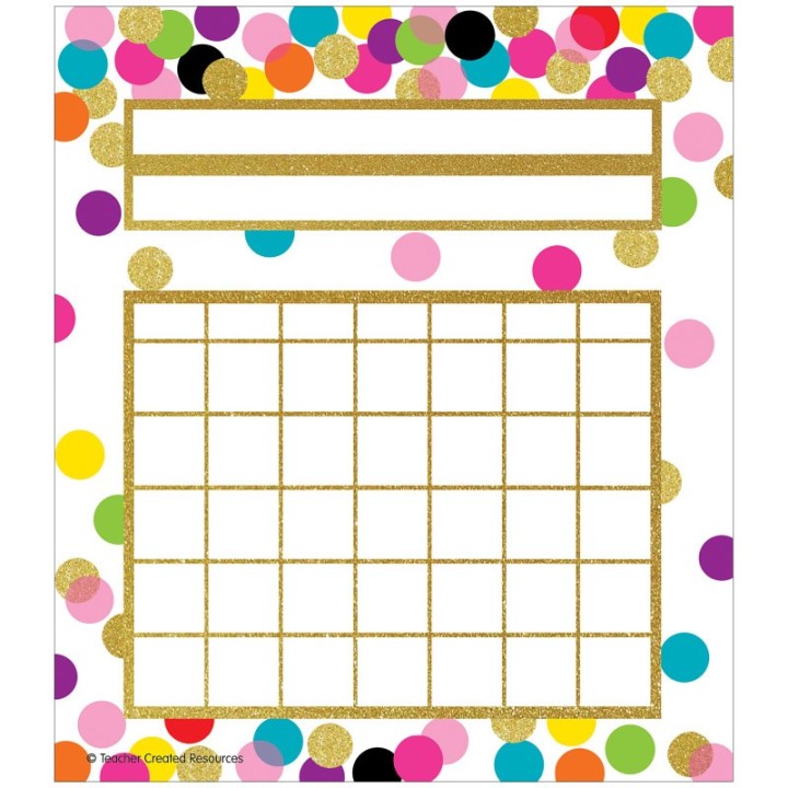 Teacher Created Resources® Confetti Incentive Charts, 36 Per Pack