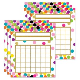 Teacher Created Resources® Confetti Incentive Charts, 36 Per Pack, 6 Packs